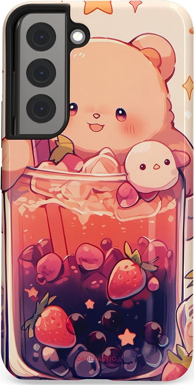 Casetastic Hoesje Geschikt voor Samsung S22 - Stijlvolle Beschermende Duo-layer Case - Beertjes Cocktail