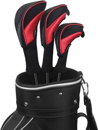 3delige Standaard Golf Headcovers Set met Lange Hals voor Driver en Hybride