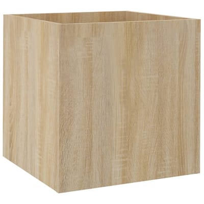 vidaXL - Plantenbak - 40x40x40 - cm - bewerkt - hout - sonoma - eiken