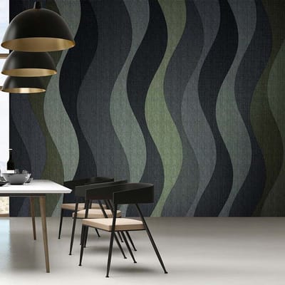 Fotobehang savoy2 DD122296 Livingwalls Walls by Patel 3 Blauw Groen Vlies 270 x 400 cm (4 delen) Fotobehang