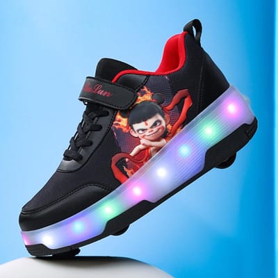 Nieuwe Runaway Schoenen Jongens Nezha Lichtgevende Rolstoelschaatsen Vierwiel Onzichtbaar Lopen Buitensporten Dames 40