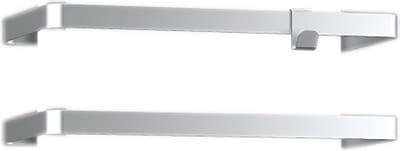 DRL Icon 2 aluminium handdoekbeugels en 1 haak, aluminium