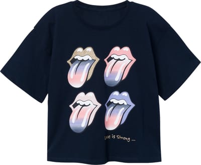 Name it t-shirt meisjes - blauw - NKFnarina - maat 116