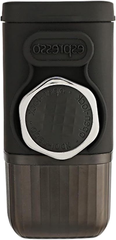 Draagbare Koffiezetapparaat - Reis Koffiezetter - Onderweg Koffie Zetten - Handmatig Bedienbaar - 100 ml - Zwart