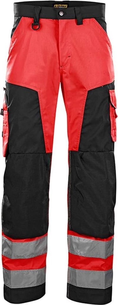 Blaklader Werkbroek High Vis zonder spijkerzakken 1566-1811 - High Vis Rood/Zwart - C54