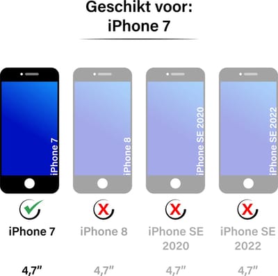 Hoesje geschikt voor iPhone 7 - Backcover - Flexibel - Koord - TPU - Transparant