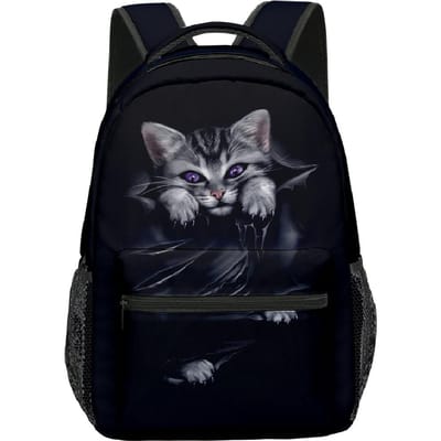 Luxe Nieuwigheid Coole Schattige Kat Patroon student Boekentas Notebook Rugzakken 3D Print Oxford Waterdicht Jongens/Meisjes Reisrugzakken