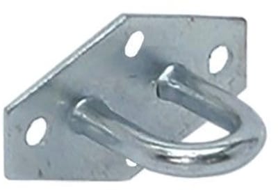 Oog op plaat - 57 x 35 mm - Binnenmaat 19 x 30 mm - Verzinkt