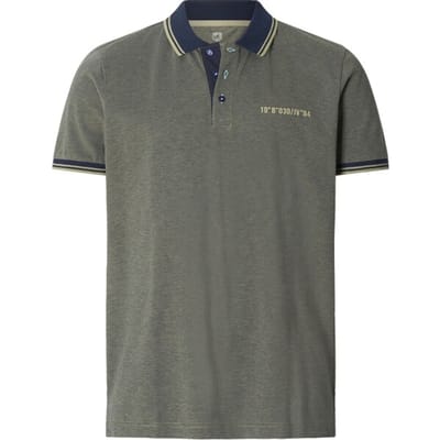 Jan Vanderstorm herren Poloshirt - 56/58 - olijf - Plus Size