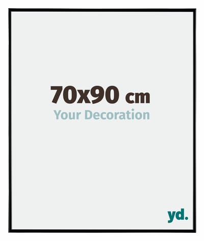 Your Decoration - Fotolijst 70x90 cm - Kunststof - Zwart Hoogglans - Evry