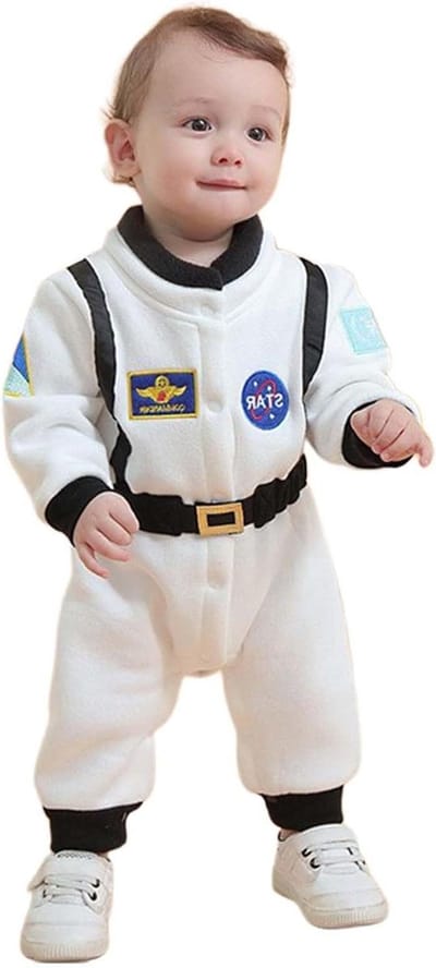 Astronautenpak - Ruimtepak Overall - Cosplay Avontuur - Realistisch Design - Dames Model - Wit