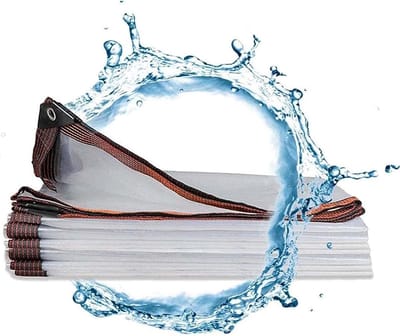 Dekzeilen Transparant - Waterdicht Zeil - Bescherming Buiten - Zelf Herstellend - 4x10m - Transparant