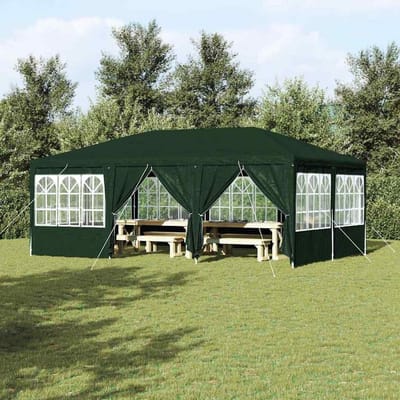 Partytent - Feesttent Tuin - Buiten Evenementen - Waterdicht UV Bestendig - 600 x 400 cm - Groen