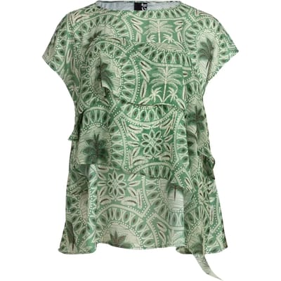 Blouse met palmprint voor dames Mat Fashion
