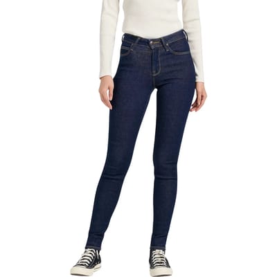 Lee Scarlett Skinny Fit Hoogzittende Jeans Blauw 32 / 33 Vrouw
