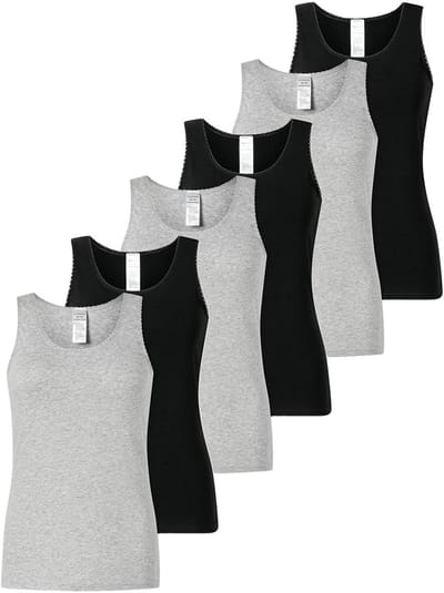 Schiesser Dames onderhemd 6 pack 95/5 Modern Cotton
