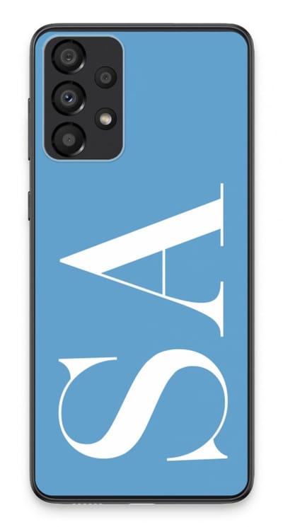Gepersonaliseerd - Case Company® - Hoesje geschikt voor Samsung Galaxy A33 5G hoesje - Monogram N°2 - Soft Cover Telefoonhoesje - Bescherming aan alle Kanten en Schermrand