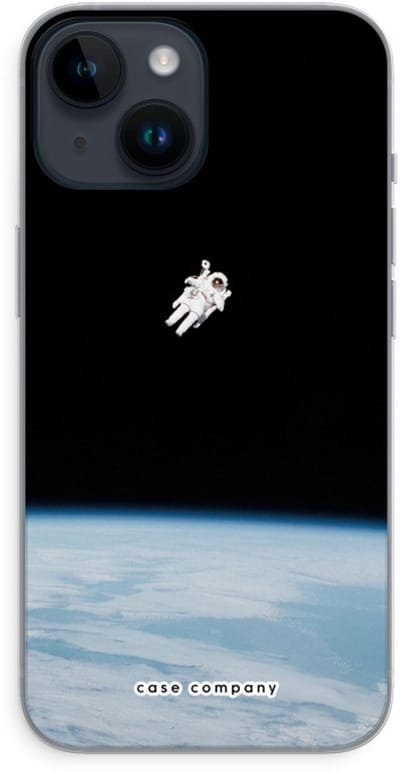 Case Company® - Hoesje geschikt voor iPhone 14 hoesje - Alone in Space - Soft Cover Telefoonhoesje - Bescherming aan alle Kanten en Schermrand