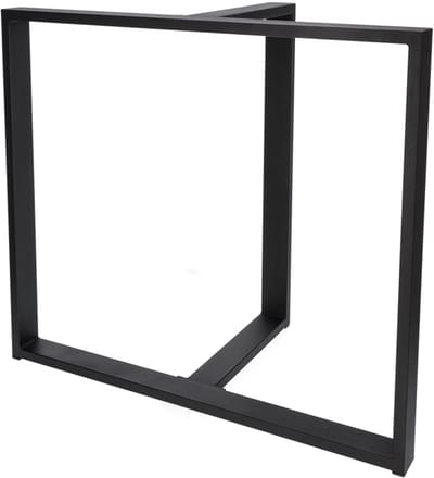 Seart Group Kwadro Mezzo - Stalen Tafelonderstel - 80x71 cm - Zwart - Loftstijl