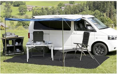 Brunner Balmat Tenttapijt - 250 x 300cm - Zwart - Tenttapijt caravan - Gronddoek Tent - Voortenttapijt - Kampeertapijt