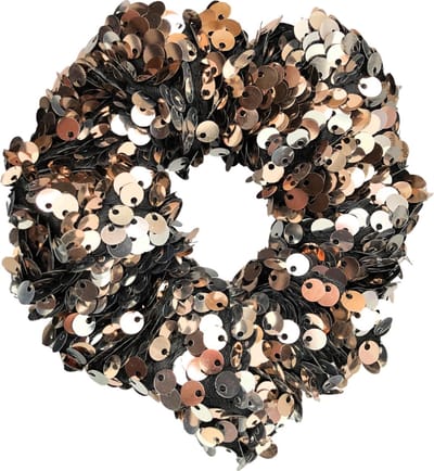 Kraagjeskopen.nl® Scrunchie 1 stuks Gouden Pailletten Exclusief Feestelijk Kerst - Haarelastiek Haarwokkel - Kerstmis