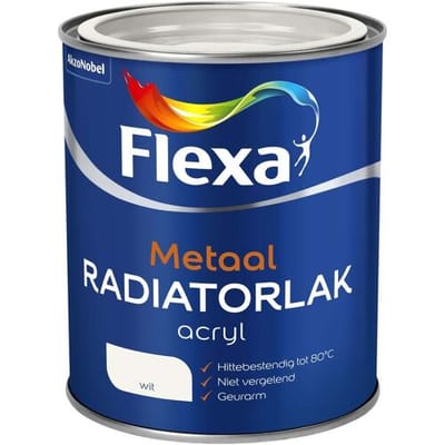 Flexa - Radiatorlak Acryl - Wit - 250 Ml