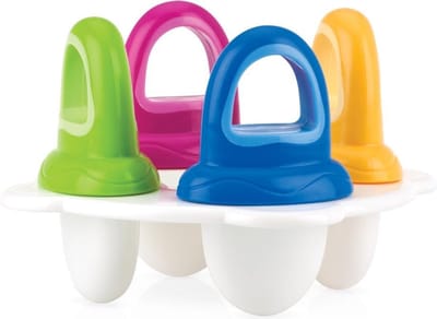Nûby - Ijslolly vormpjes - Kleurrijke vorm voor het maken van baby- of kinderijsjes - 320ml - 6+ maanden
