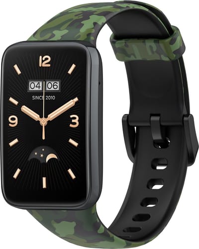 By Qubix - Siliconen bandje met print - Camouflage groen - Geschikt voor Xiaomi Smart Band 7 Pro / Mi Band 7 Pro bandje