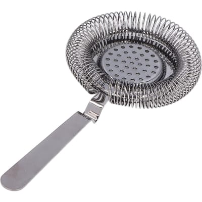 Professionele cocktailzeef van roestvrij staal met fijne filtering voor cocktails, restaurants en feesten. Black plating