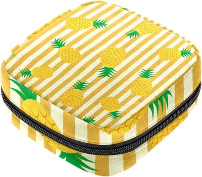 Opbergtas Maandverband - Periode Kit - Persoonlijke Hygiëne - Zachte Fluweel Stof - 17 x 17 x 12 cm - Meerkleurig