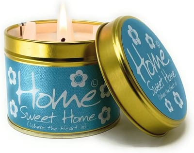 Geurige tin kaars Sweet Home – kokosnoot en vanille geur