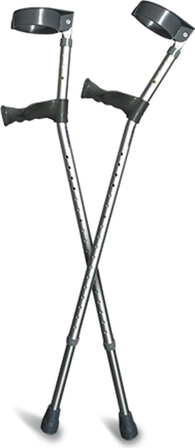 Elleboogkrukken Zilver