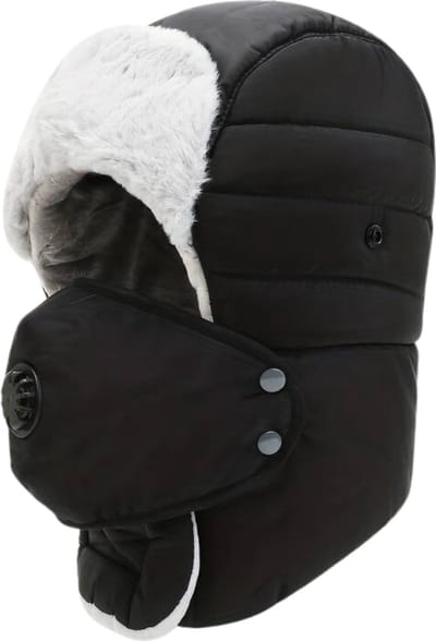 Nivard Wintermuts - Heren - Dames - Volwassenen - Muts - Ski Mask - Bivakmuts - Balaclava - Ski Masker - Face Mask - Full Face Mask - Winter - Zwart