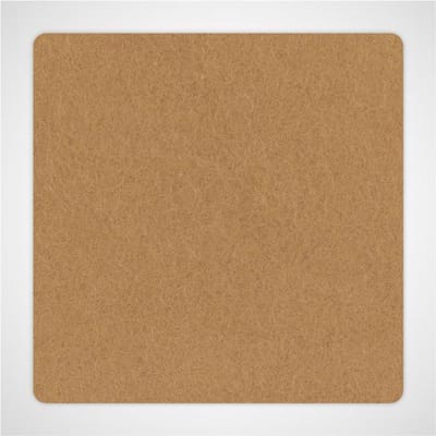 Vierkante vilt onderzetters - Lichtbruin (Camel) - 6 stuks - 10 x 10 cm - Glas onderzetter - Cadeau - Woondecoratie - Woonkamer - Tafelbescherming - Onderzetters Voor Glazen - Keukenbenodigdheden - Woonaccessoires - Tafelaccessoires
