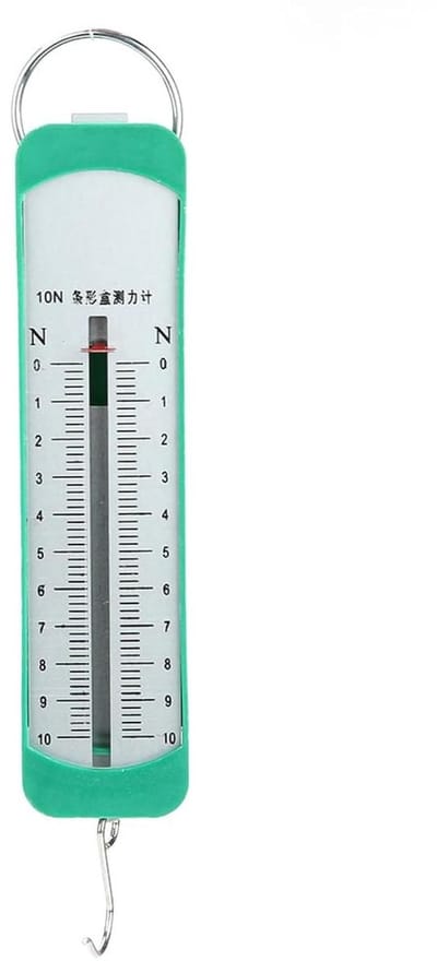 Krachtmeter tot 1 kg, Dual Function voor Nauwkeurige Metingen, Onderwijs Hulpmiddel voor Fysica, 15.5 cm, Geschikt voor Laboratoria en Schoolproeven