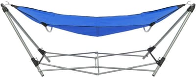 Hangmat met standaard - Outdoor relaxen - Tuin strand camping - Inklapbaar en draagbaar