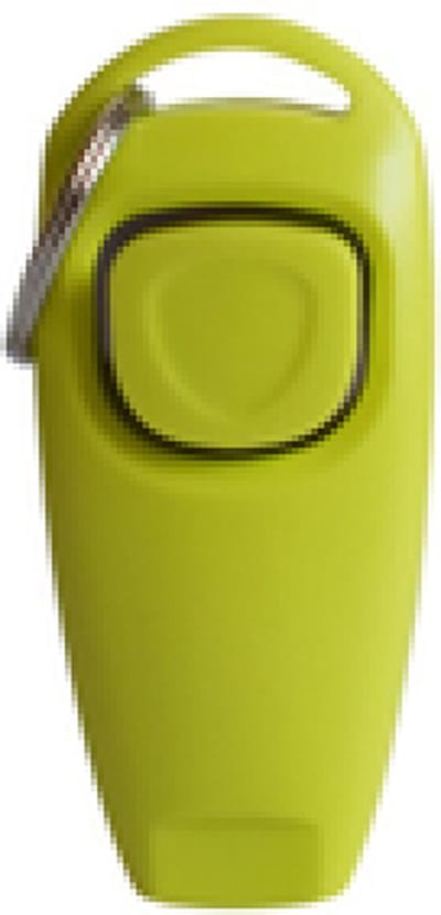 Luxe clicker met fluit - 2 in 1 Hondentrainer - Met bevestigingsring - Hond trainen met een clicker en fluit - Honden trainer - Lichtgroen - Puppy klikker - Puppy trainen - Kattentrainer - Trainingshulp voor huisdieren