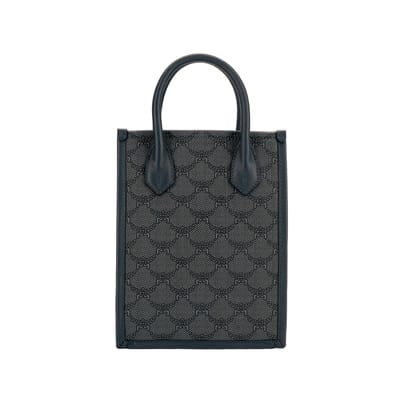 MCM Himmel Lauretos Aw24 Klassieke Laurierblad Logo Canvas Tote Bag Dames tote bags Donkergrijs MMTEAAC02ED001 Basic Set (Bag+Dust Bag) gray