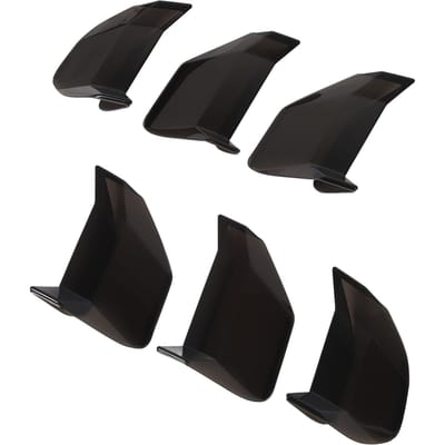 6 Pièces Cache Garniture de Feu Arrière Noir Fumée Protecteur Robuste Inaltérable Élégant Cache-Feux Arrière Pour Mustang black