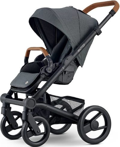 XQC - Mutsy NIO - Hoes voor Kinderwagen Duwstang - Cover voor Veiligheidsbeugel - Cognac