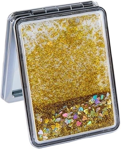 Make-upspiegel met licht - Mini zakspiegel - Make-up aanbrengen - Duidelijk beeld - 75 cm x 55 cm - Goud