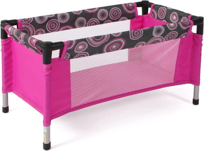 Reisbed voor Poppen tot 50 cm - Inklapbaar Poppenbed met Draagtas