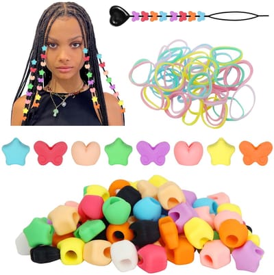 Dailygoods- Haarspeldjes 90 stuks - Siliconen - Vlechtjes - Kleurrijke Ponyspeldjes - Haaraccessoires - Flexibel en Zacht - Haarkralen