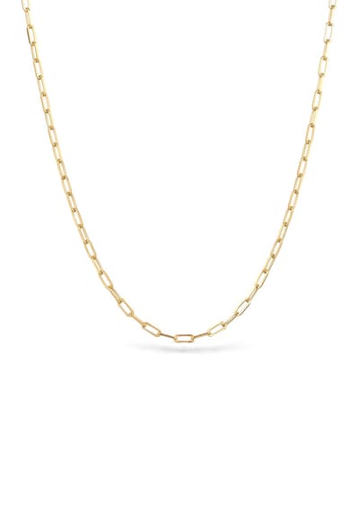 Nenalina - Halsketting - Ketting Dames Schakelketting 925 Sterling Zilver Verguld 38 cm -