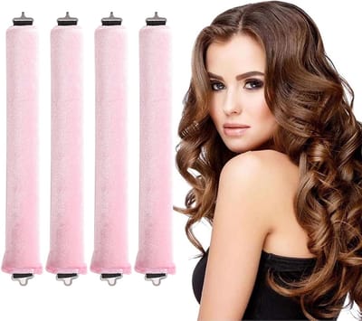 Vlemico - Haarkrullen zonder hitte - Hittevrije krulspelden - Ideaal voor 's nachts - Haarwikkels voor lang haar - Perfect voor alle haartypes
