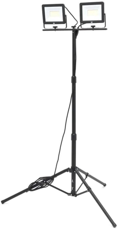 Dubbele LED Bouwlamp 2 x 50 Watt – 2 x 4700 Lumen Met Statief (Daglicht)