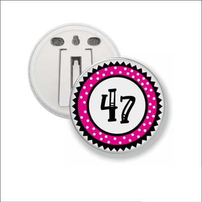 Button Met Clip 58 MM - 47