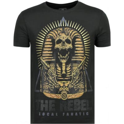Rebel Pharaoh - Exclusieve T shirt Mannen - 6322Z - Zwart