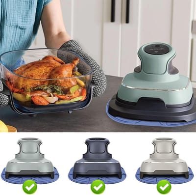 Herbruikbare Siliconen Onderzetter voor Airfryer, Hittebestendig en Antislip, Geschikt voor 4-in-1 Kooksystemen en Makkelijk Schoon te Maken