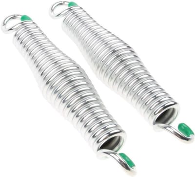 Schommelveer Set - Trekveer Hangmat - Ontspannen Buiten - Verzinkt Staal - 22 cm - Zilverkleurig
